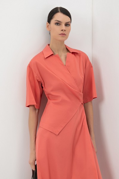 Платье с расширенной юбкой VASSA&Co, пол женский, цвет розовый, фото №3