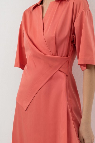 Платье с расширенной юбкой VASSA&Co, пол женский, цвет розовый, фото №4