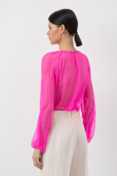 Blouse VASSA&Co, пол female, цвет pink, фото №3