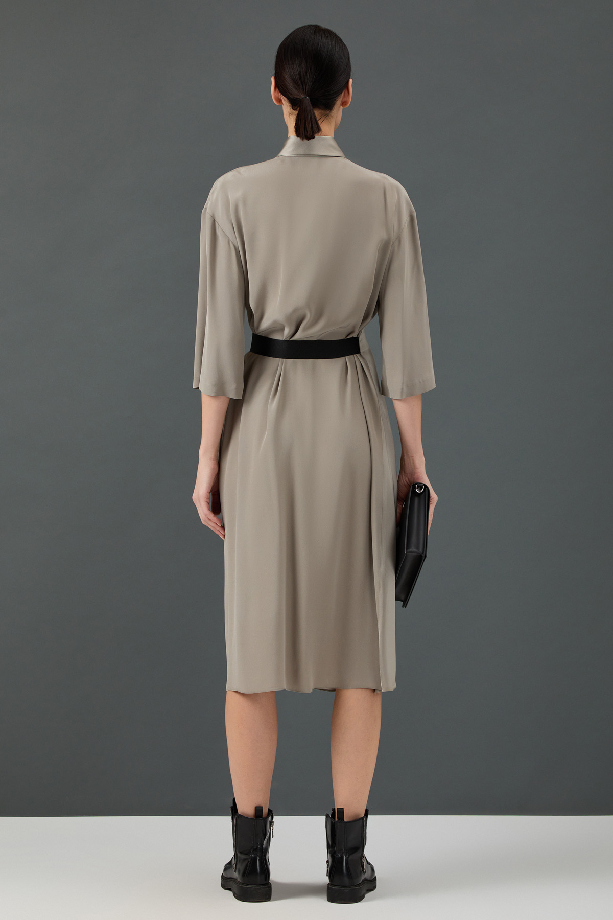 Платье VASSA&Co, пол женский, цвет коричневый