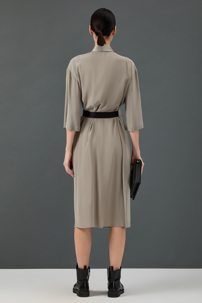 Платье VASSA&Co, пол женский, цвет коричневый, фото №4