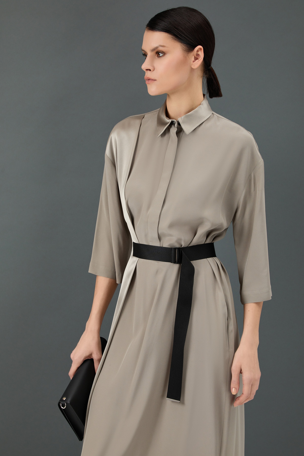 Платье VASSA&Co, пол женский, цвет коричневый