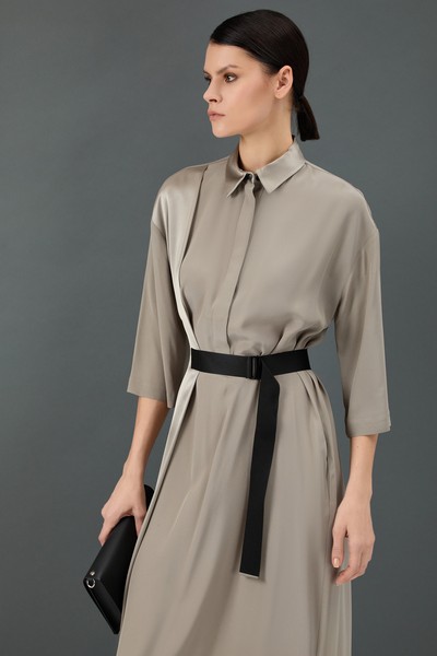 Платье VASSA&Co, пол женский, цвет коричневый, фото №3