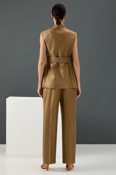 Vest VASSA&Co, пол female, цвет green, фото №3