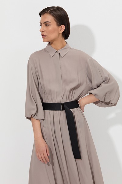 Платье VASSA&Co, пол женский, цвет коричневый, фото №4