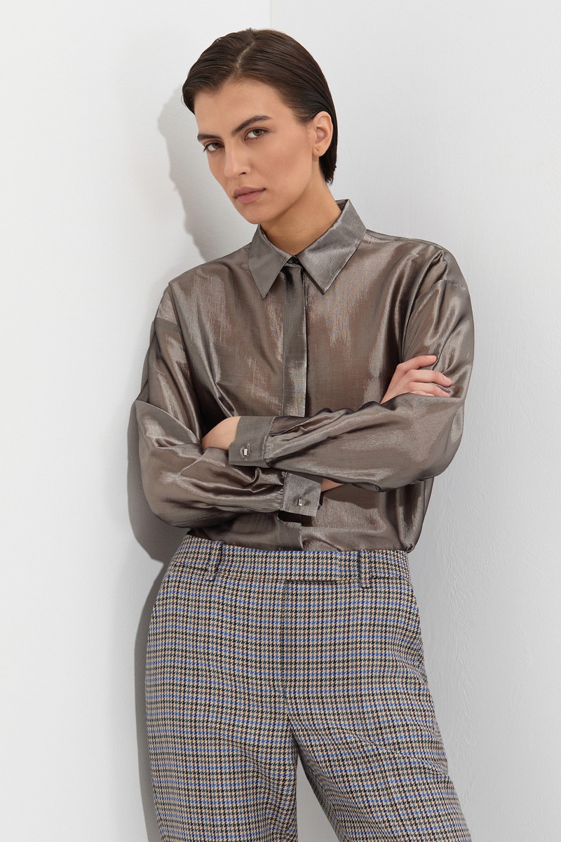 Blouse VASSA&Co, пол female, цвет Brown, фото №2
