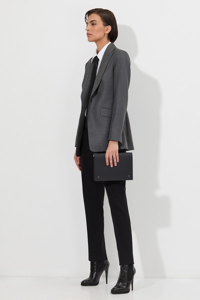 Жакет приталенного кроя VASSA&Co, пол женский, цвет серый, фото №4