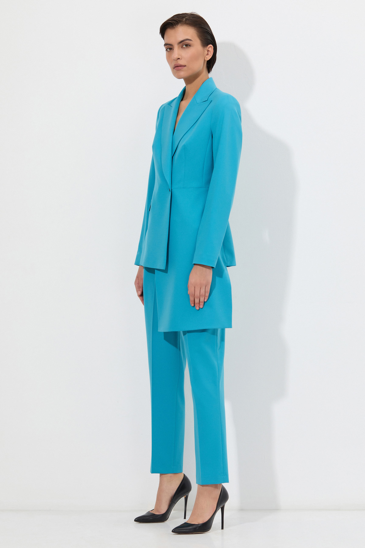 Жакет VASSA&Co, пол женский, цвет голубой, фото №3