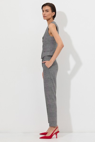 Брюки VASSA&Co, пол женский, цвет серый, фото №3