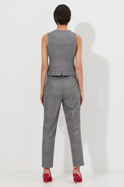 Жилет VASSA&Co, пол женский, цвет серый, фото №4