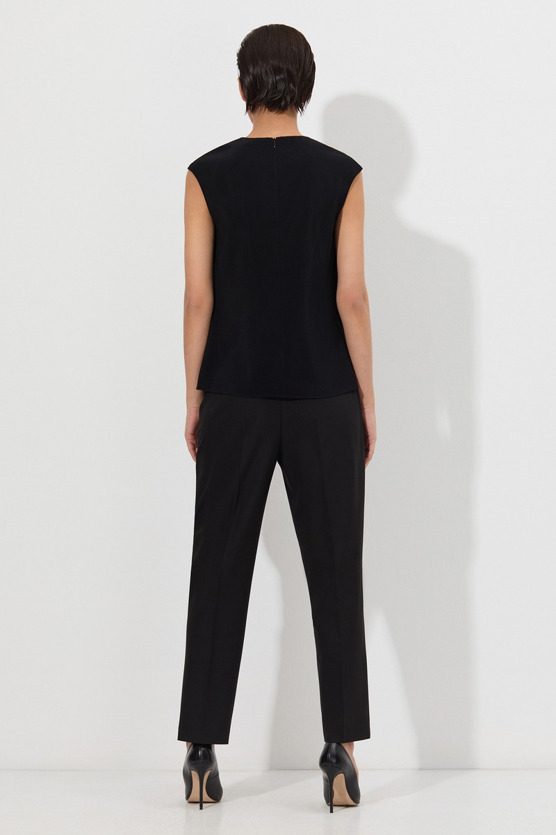 Блузка c контрастным принтом VASSA&Co, пол женский, цвет черный, фото №5