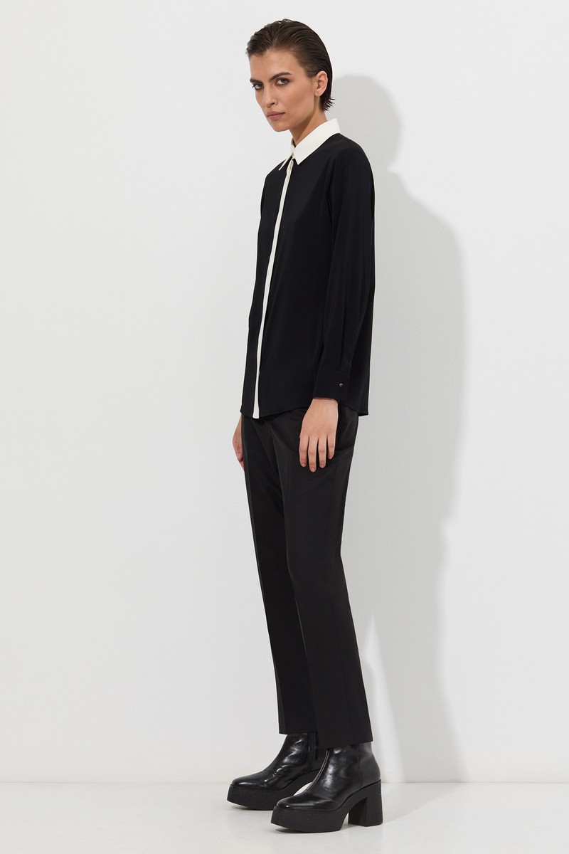 Blouse VASSA&Co, пол female, цвет black, фото №3