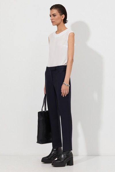 Классические брюки VASSA&Co, пол женский, цвет синий, фото №3