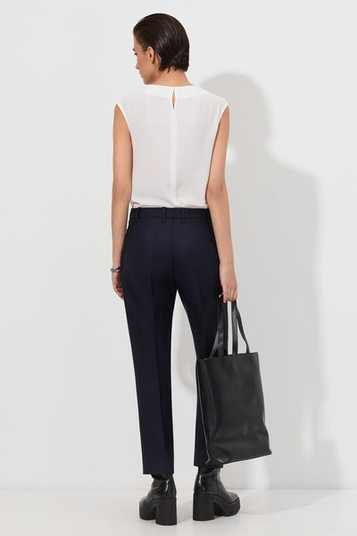 Классические брюки VASSA&Co, пол женский, цвет синий, фото №5