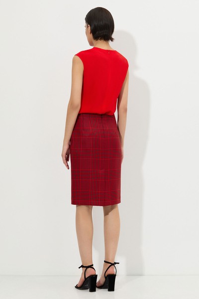 Юбка-карандаш VASSA&Co, пол женский, цвет красный, фото №4