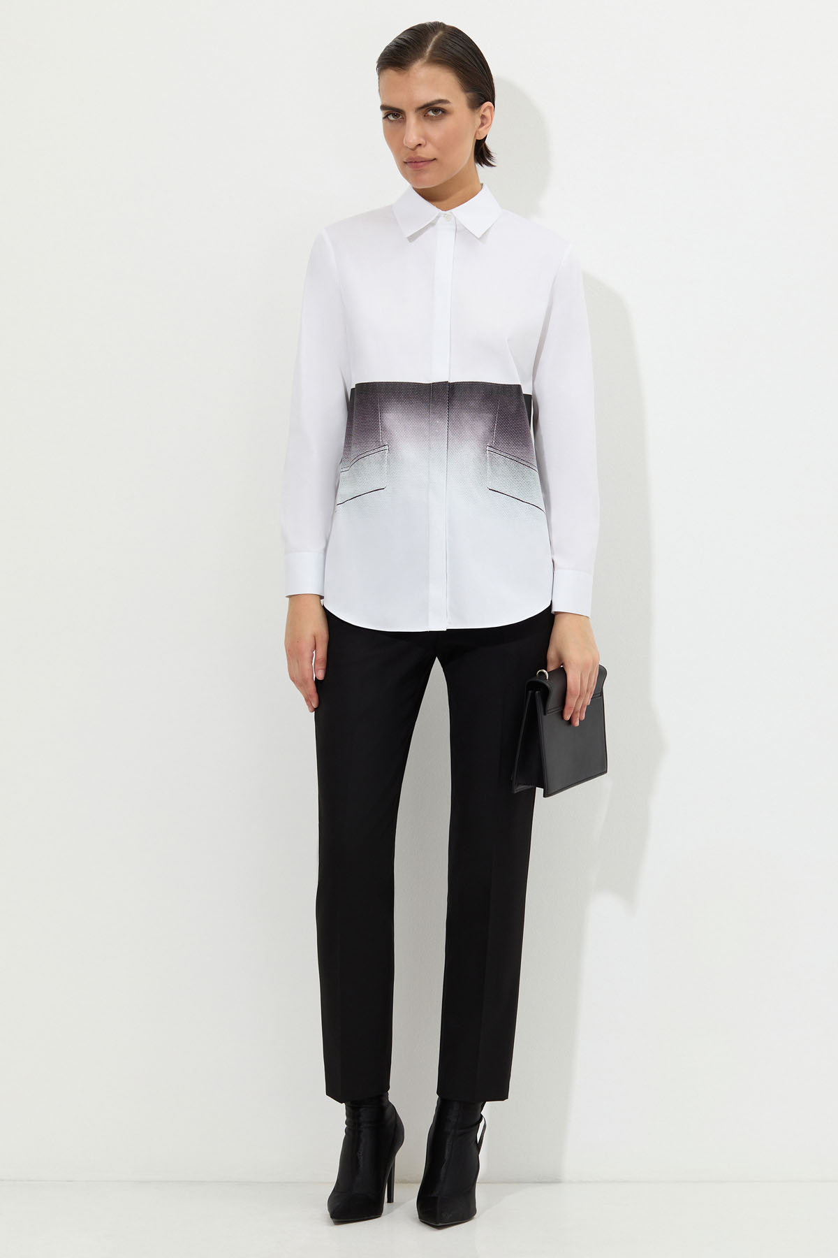 Дизайнерская блузка VASSA&Co, пол женский, цвет белый