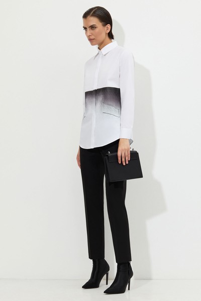 Дизайнерская блузка VASSA&Co, пол женский, цвет белый, фото №3