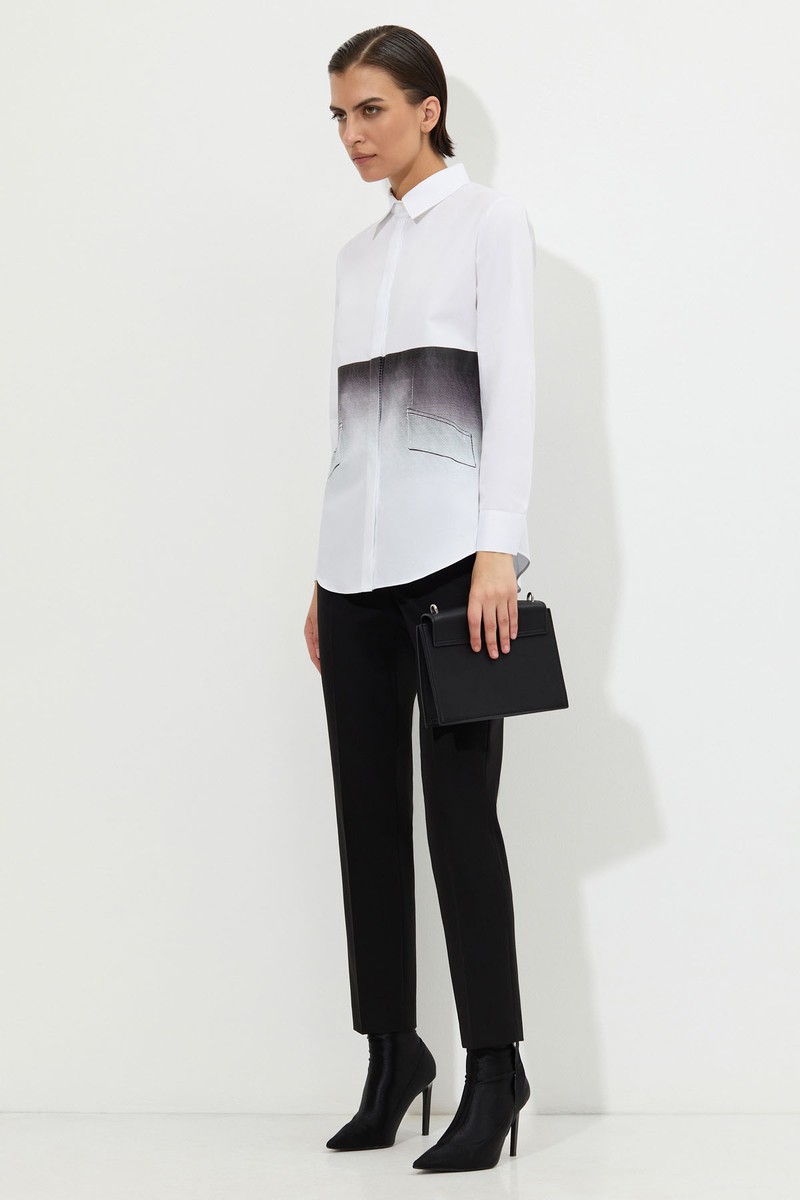 Дизайнерская блузка VASSA&Co, пол женский, цвет белый, фото №3