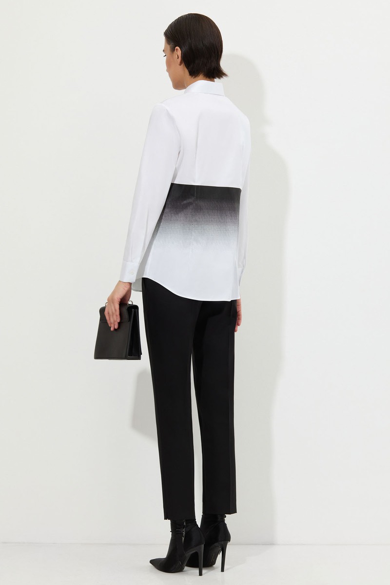 Дизайнерская блузка VASSA&Co, пол женский, цвет белый, фото №4