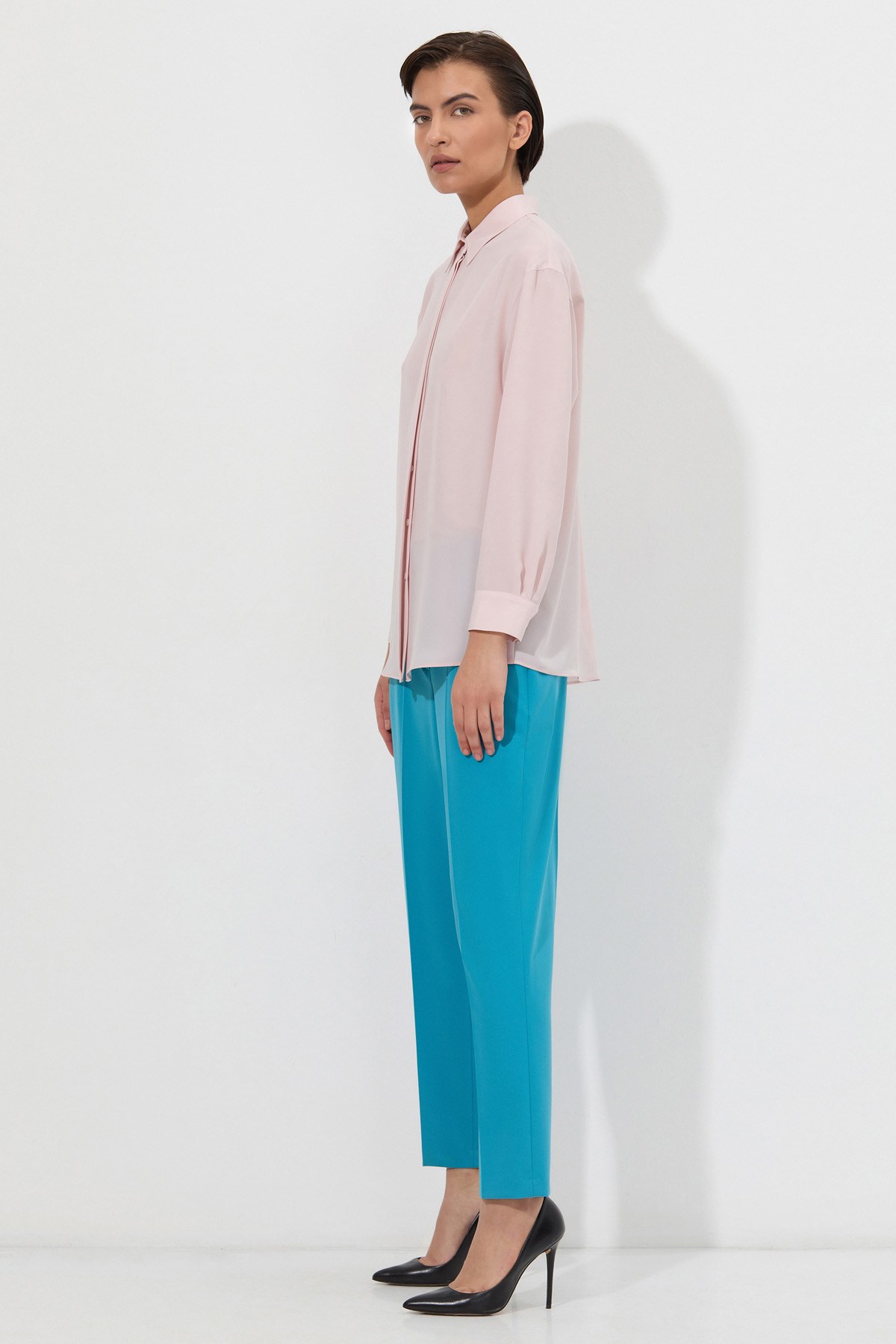 Блузка в розовом оттенке VASSA&Co, пол женский, цвет розовый