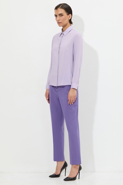 Блузка в сиреневом оттенке VASSA&Co, пол женский, цвет фиолетовый, фото №2