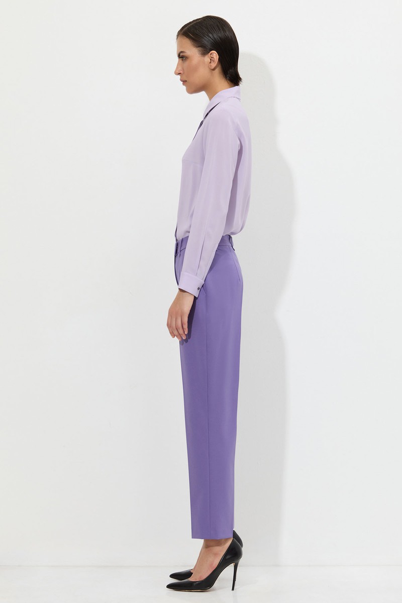 Блузка в сиреневом оттенке VASSA&Co, пол женский, цвет фиолетовый, фото №3