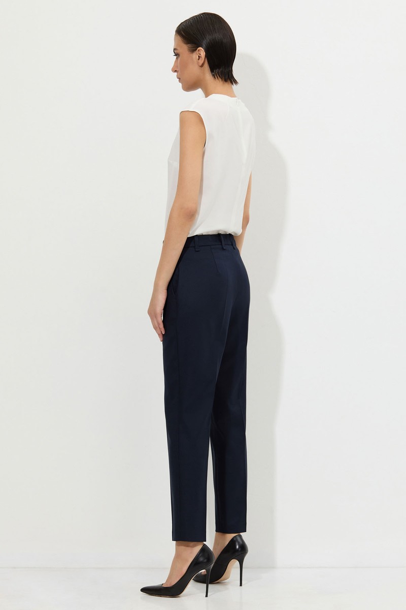 Брюки VASSA&Co, пол женский, цвет синий, фото №4