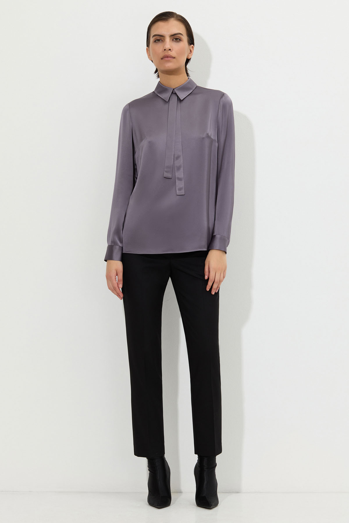 Блузка VASSA&Co, пол женский, цвет фиолетовый