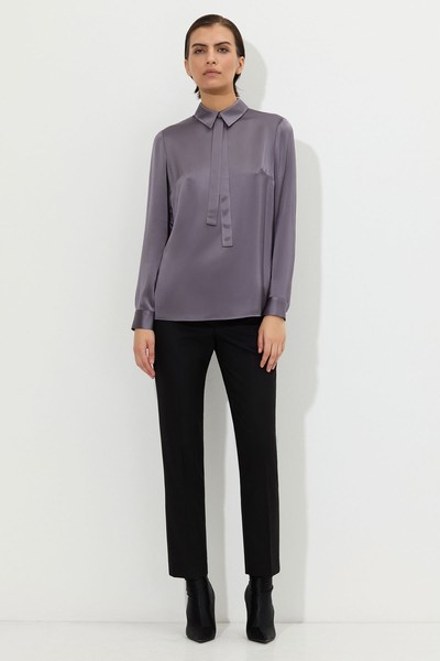 Блузка VASSA&Co, пол женский, цвет фиолетовый, фото №2