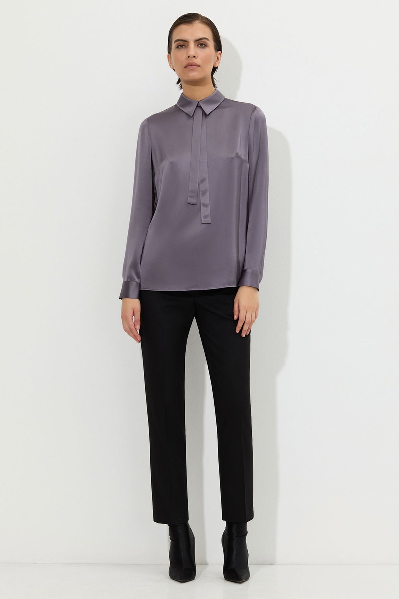 Блузка VASSA&Co, пол женский, цвет фиолетовый, фото №2