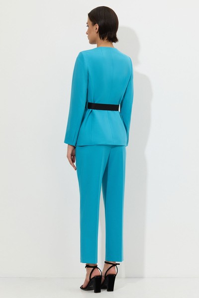 Jacket VASSA&Co, пол female, цвет голубой, фото №3