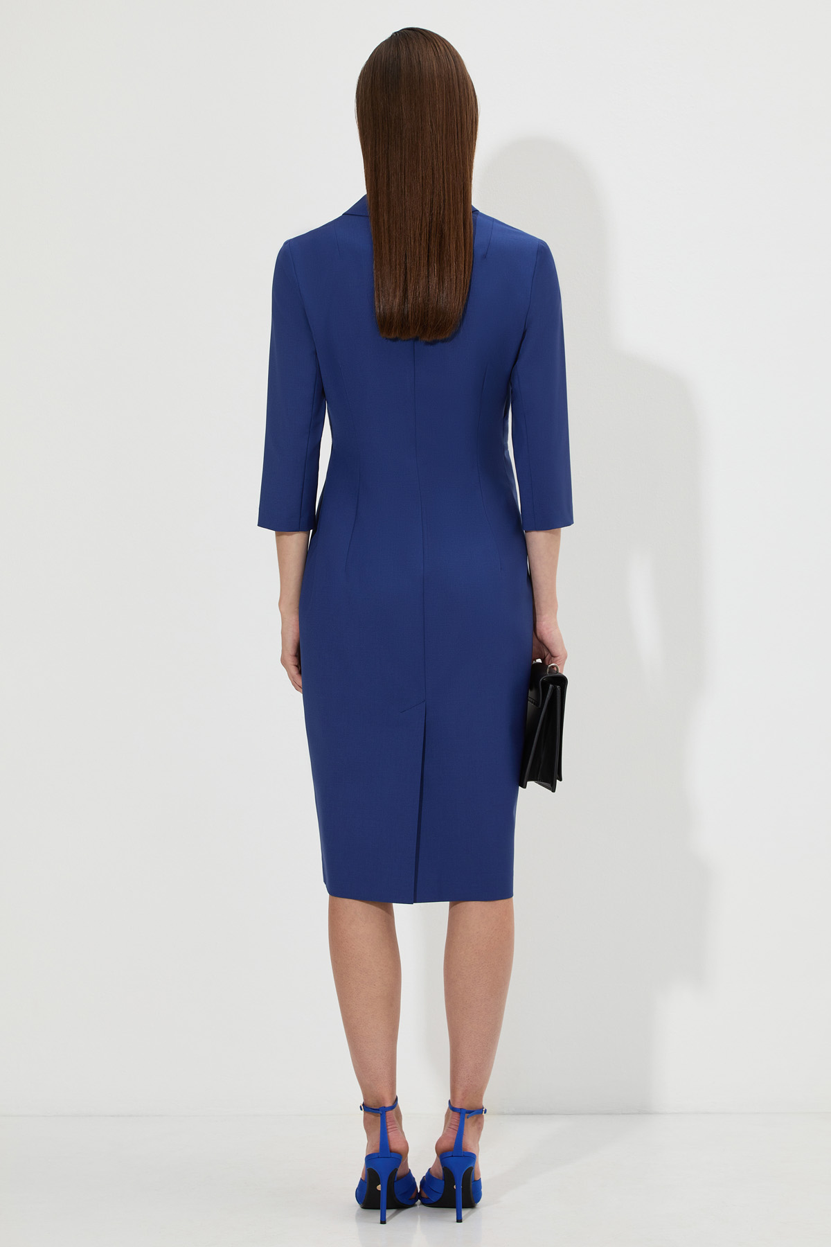 Дизайнерское платье VASSA&Co, пол женский, цвет синий