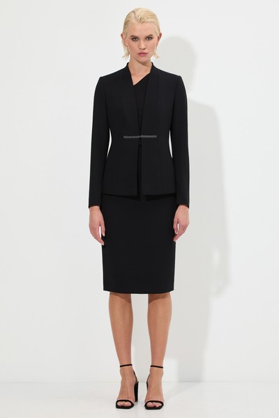 Жакет приталенного кроя VASSA&Co, пол женский, цвет черный, фото №3