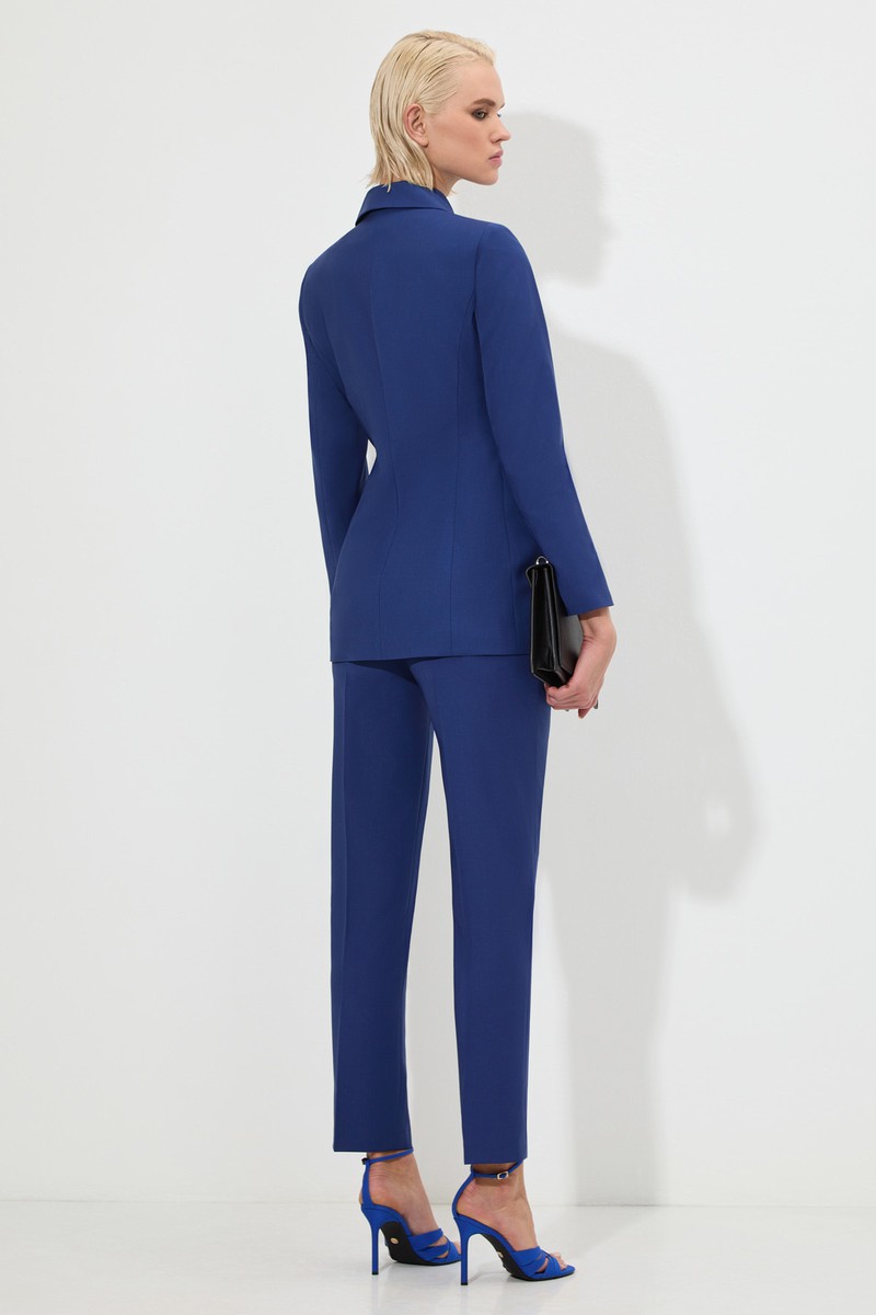 Жакет с манишкой VASSA&Co, пол женский, цвет синий, фото №4