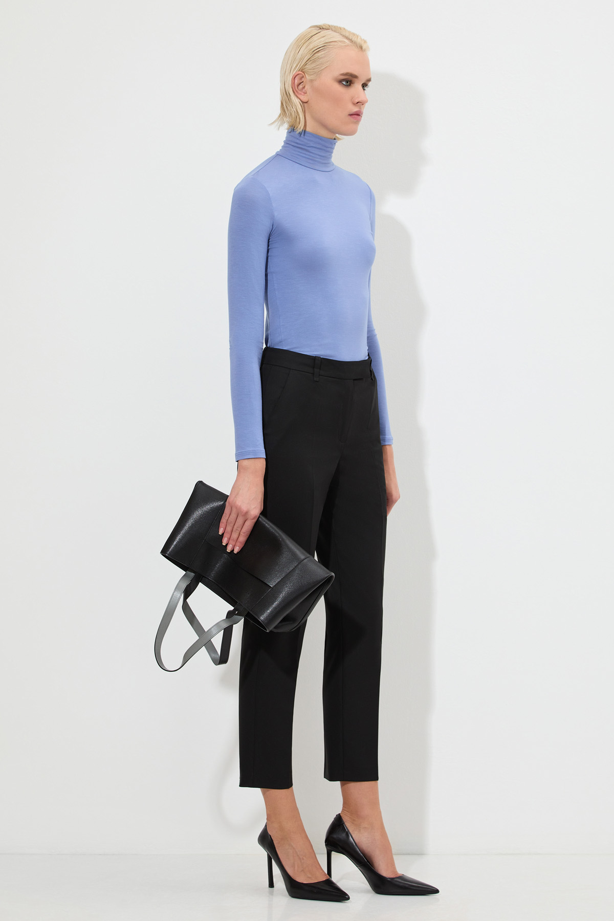 Водолазка VASSA&Co, пол женский, цвет голубой