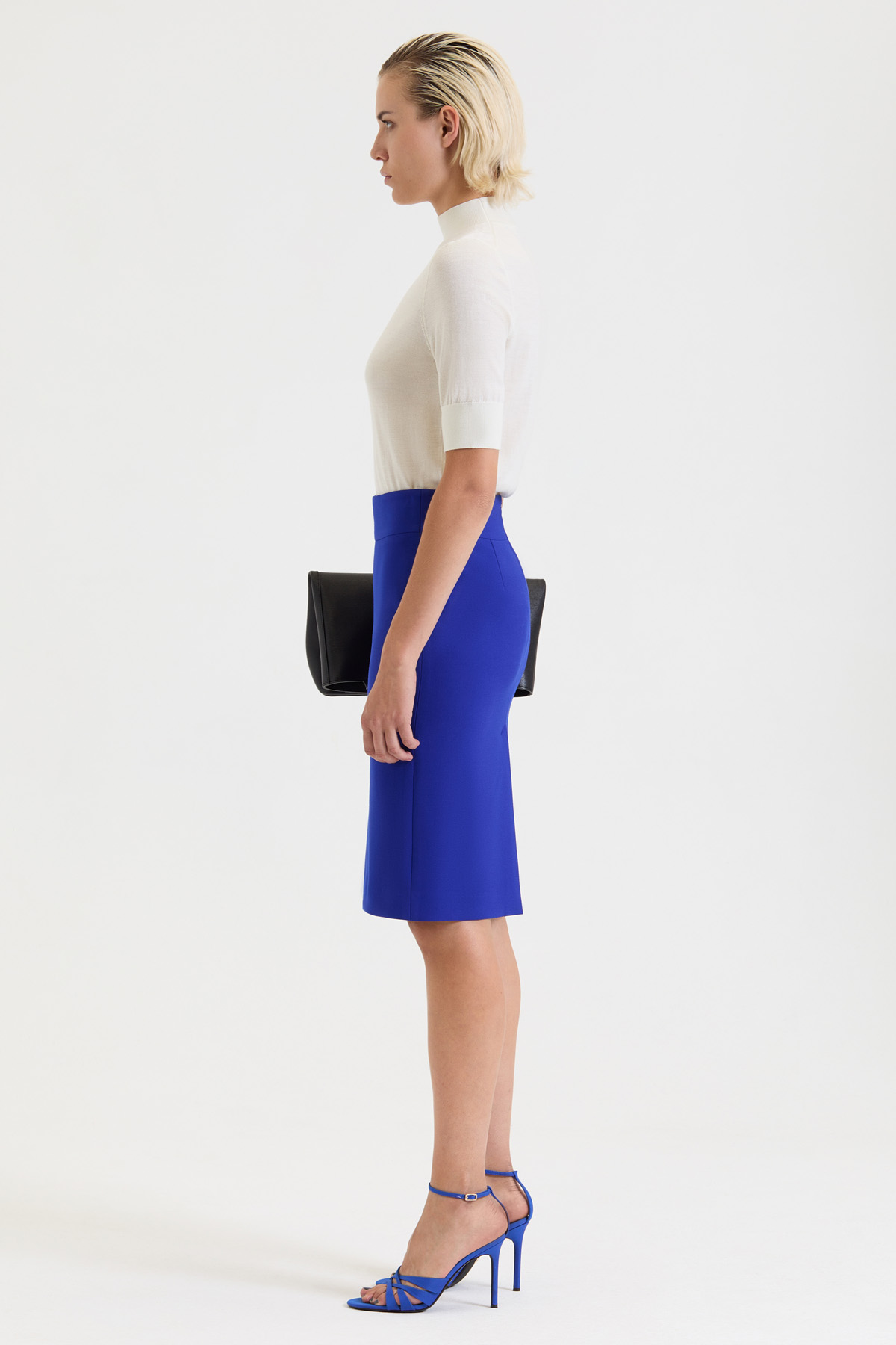 Юбка - карандаш VASSA&Co, пол женский, цвет синий