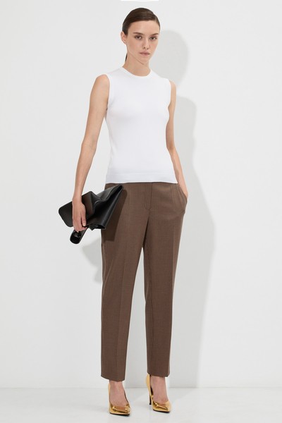 Топ в белом цвете VASSA&Co, пол женский, цвет белый, фото №2