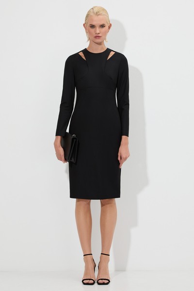 Платье VASSA&Co, пол женский, цвет черный, фото №2