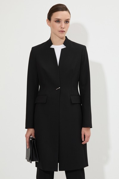 Удлиненный жакет VASSA&Co, пол женский, цвет черный, фото №3