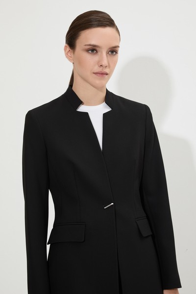 Удлиненный жакет VASSA&Co, пол женский, цвет черный, фото №2