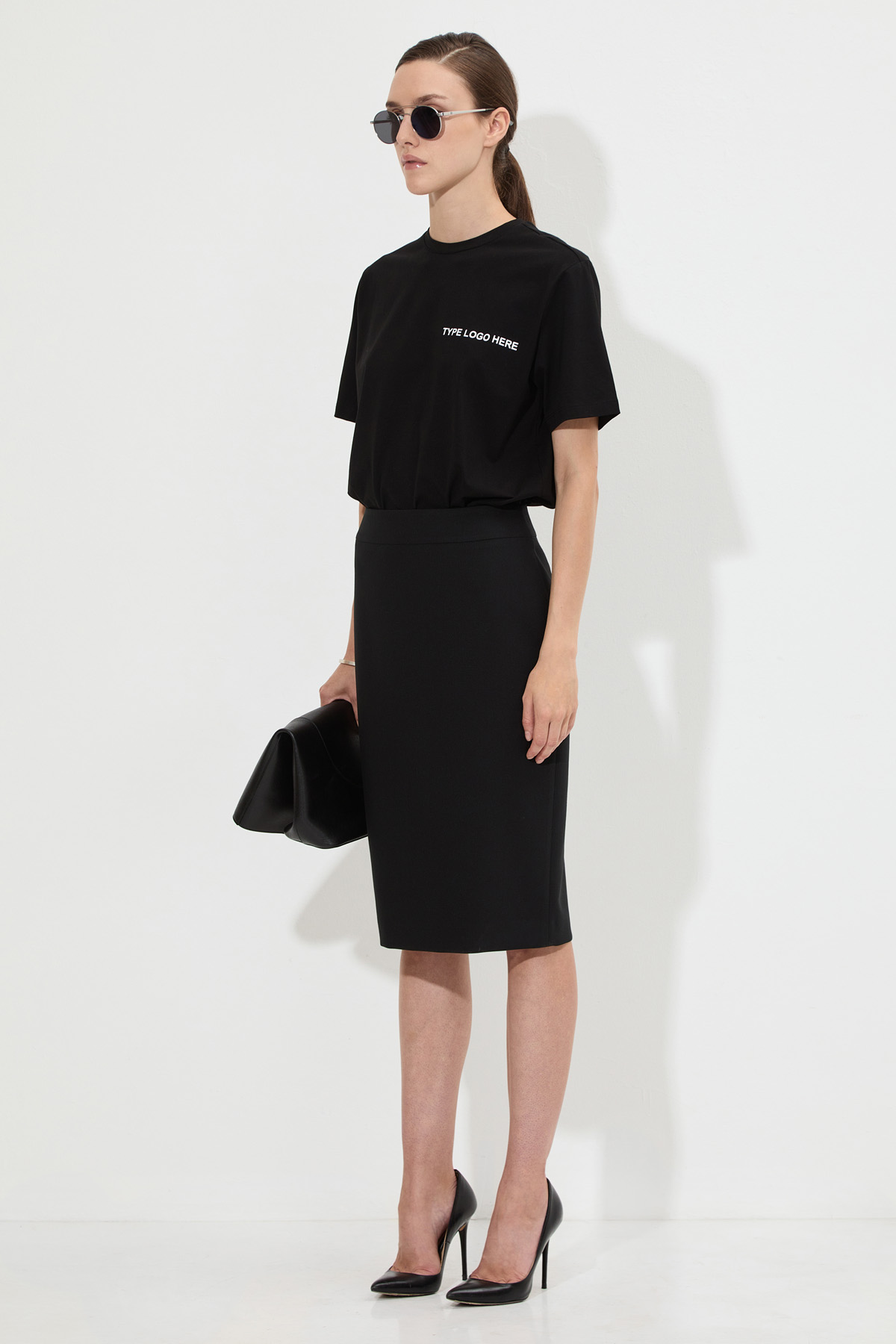 Юбка VASSA&Co, пол женский, цвет черный