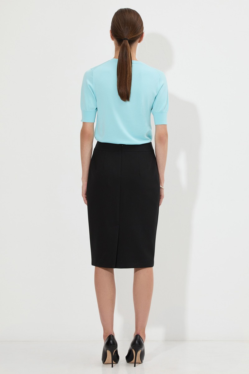 Базовый джемпер VASSA&Co, пол женский, цвет синий, фото №5