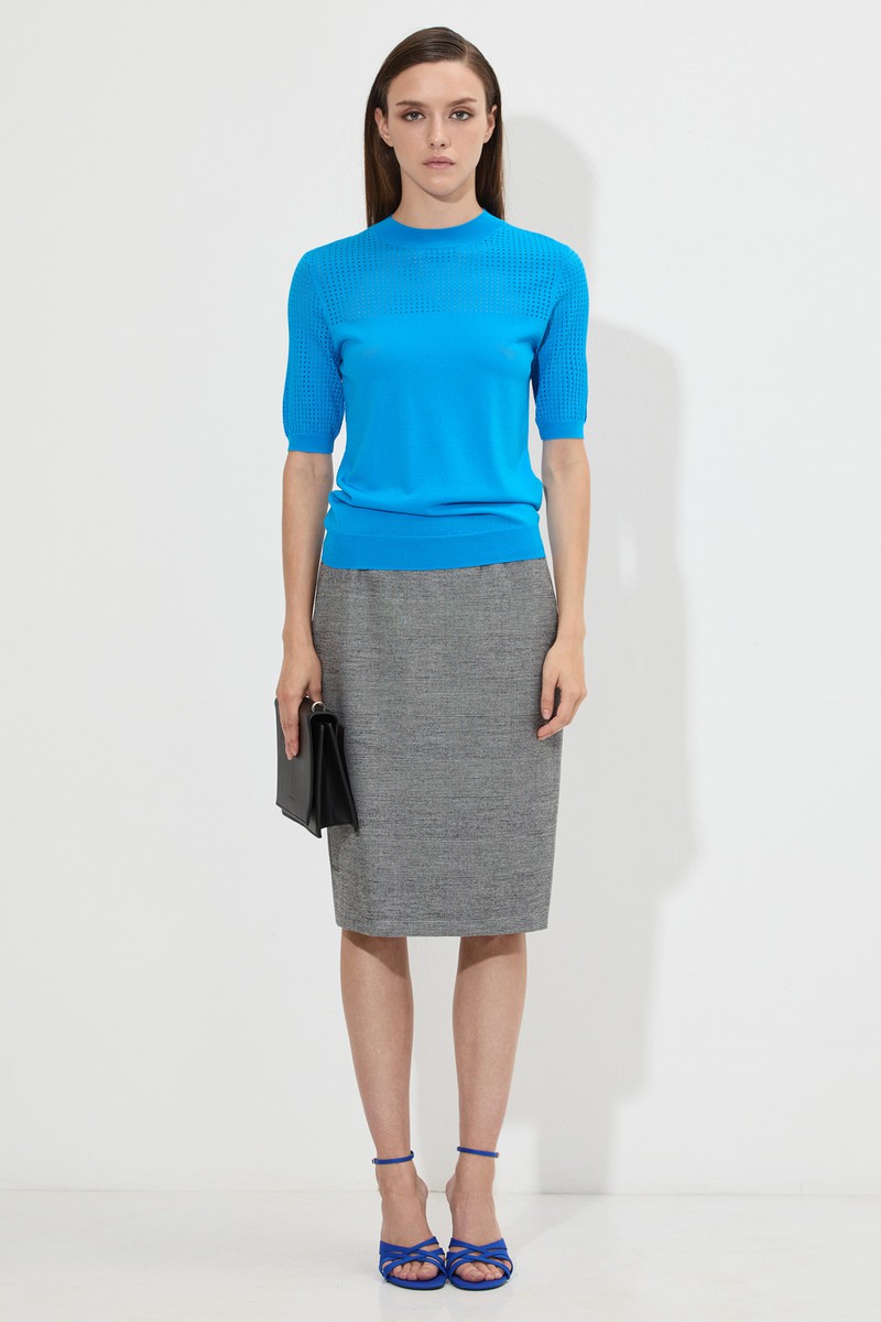 Джемпер VASSA&Co, пол женский, цвет голубой, фото №5