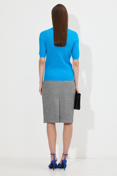 Джемпер VASSA&Co, пол женский, цвет голубой, фото №4