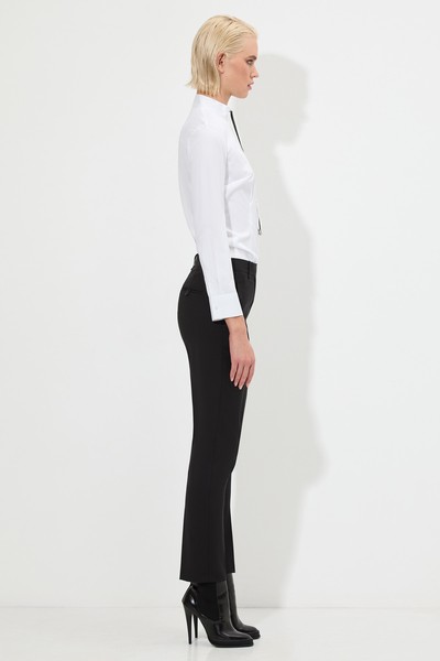 Блузка приталенного силуэта VASSA&Co, пол женский, цвет белый, фото №3