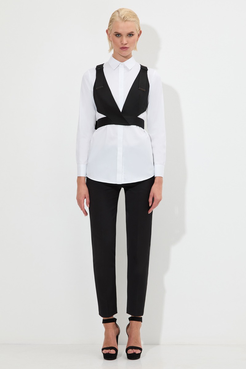 Vest VASSA&Co, пол female, цвет black, фото №5