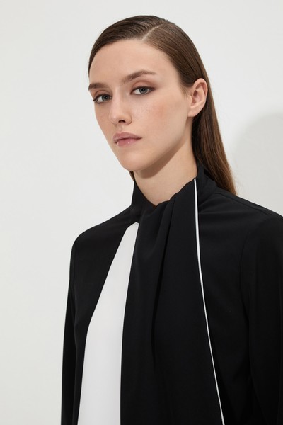 Дизайнерская блузка VASSA&Co, пол женский, цвет черный, фото №2