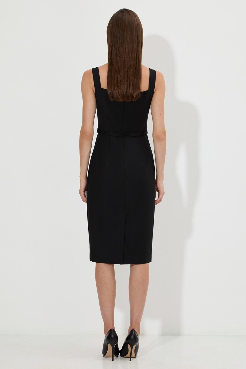 Платье-футляр VASSA&Co, пол женский, цвет черный, фото №5