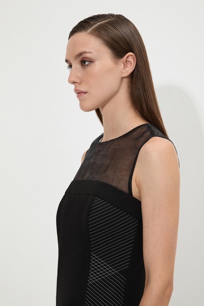 Платье со съемными деталями VASSA&Co, пол женский, цвет черный, фото №2