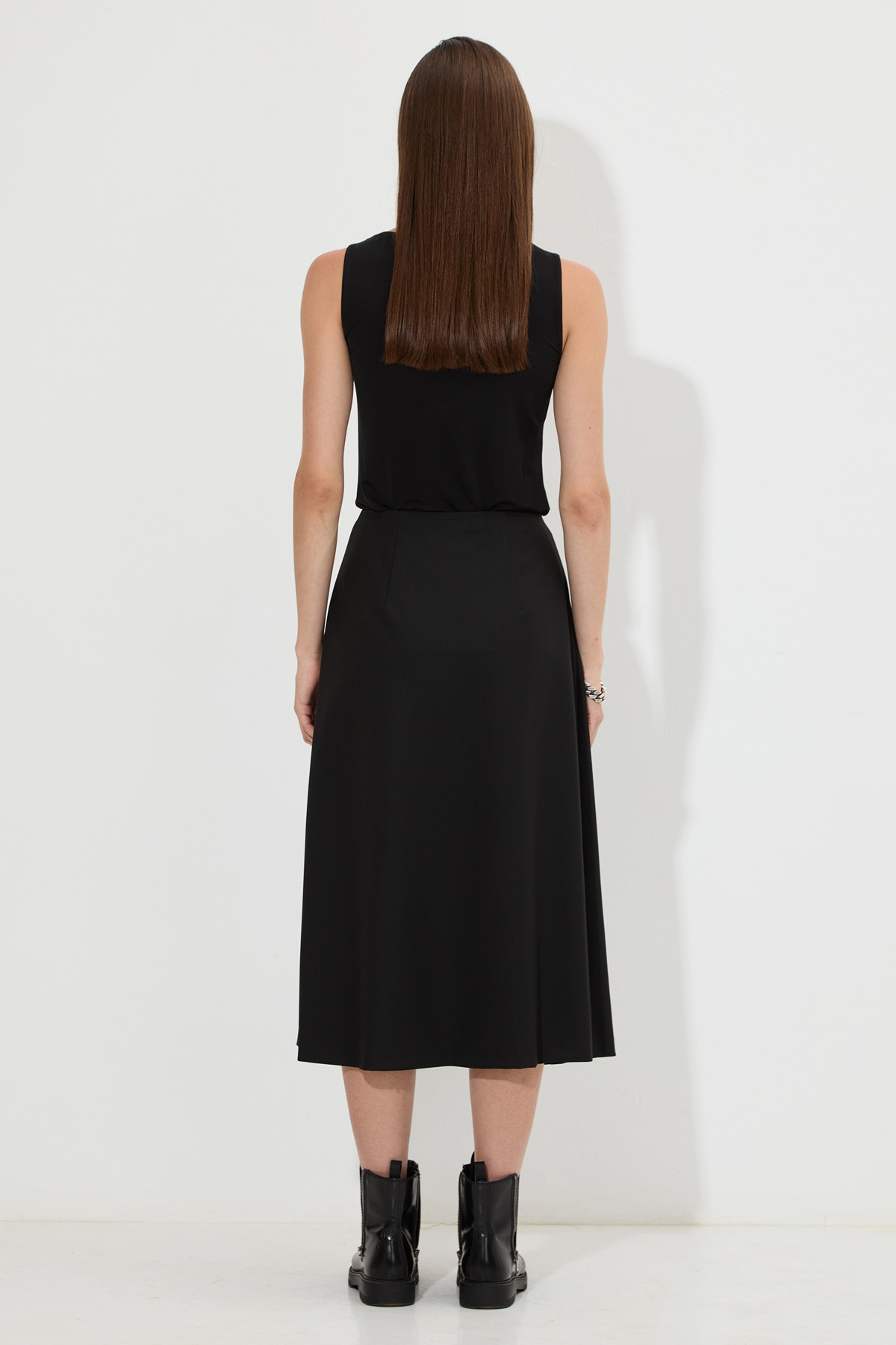 Юбка с запахом VASSA&Co, пол женский, цвет черный